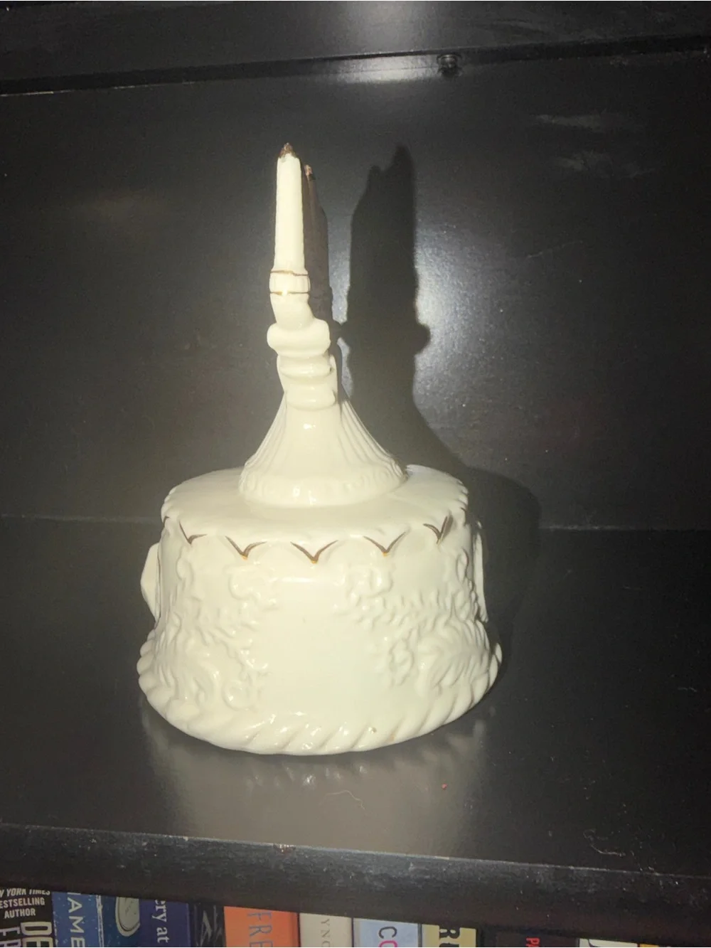 Vintage Crown Accents Musical Hanukkah Menorah Music Box Holiday Decor
